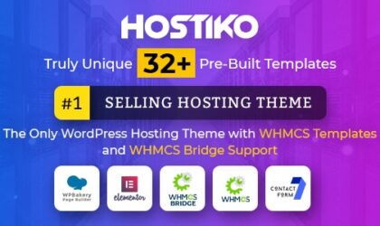 Premium WordPress Theme name: Hostiko