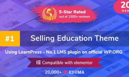 Premium WordPress Theme name: Eduma