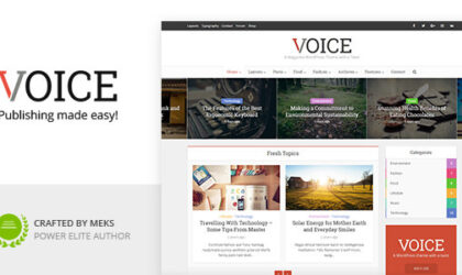 Premium WordPress Theme name: Voice