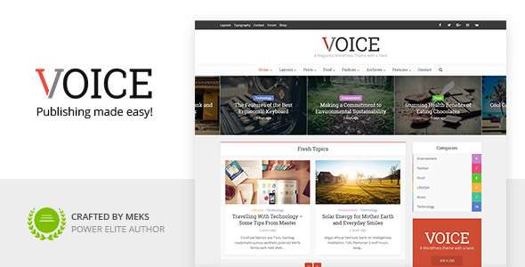 Premium WordPress Theme name: Voice