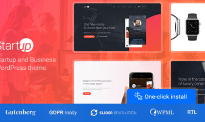 Premium WordPress Theme name: Startup