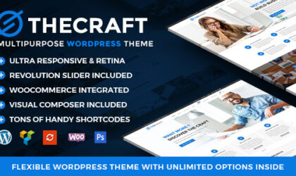 Premium WordPress Theme name: TheCraft