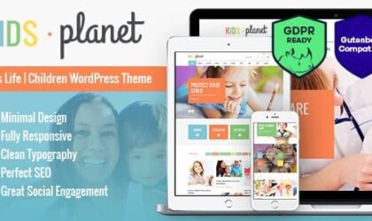 Premium WordPress Theme name: Kids