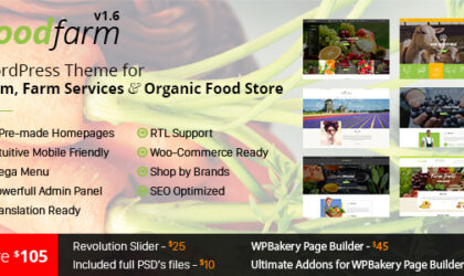 Premium WordPress Theme name: FoodFarm