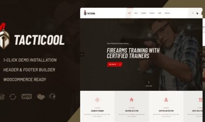 Premium WordPress Theme name: Tacticool