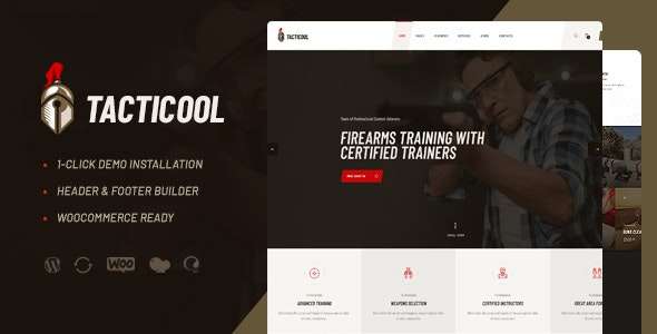 Premium WordPress Theme name: Tacticool