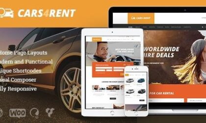 Premium WordPress Theme name: Cars4Rent