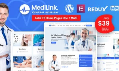 Premium WordPress Theme name: Medilink