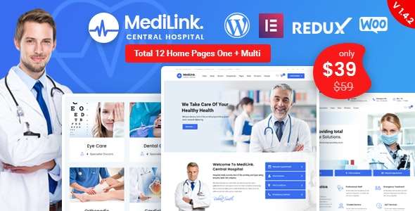 Premium WordPress Theme name: Medilink