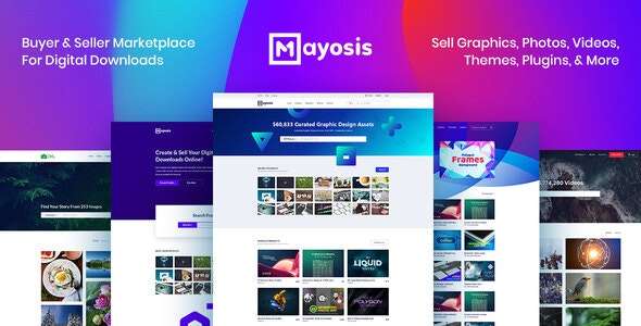 Premium WordPress Theme name: Mayosis