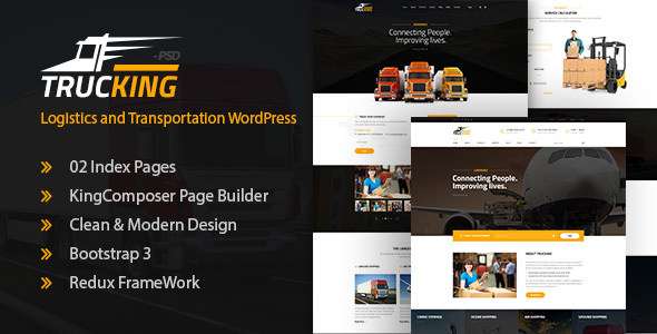 Premium WordPress Theme name: Trucking