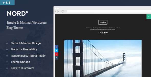 Premium WordPress Theme name: Nord