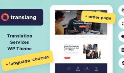 Premium WordPress Theme name: Translang