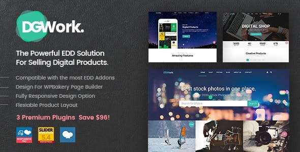 Premium WordPress Theme name: DGWork