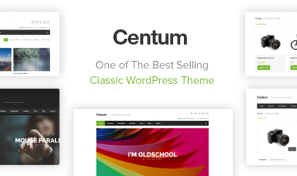 Premium WordPress Theme name: Centum