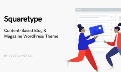 Premium WordPress Theme name: Squaretype