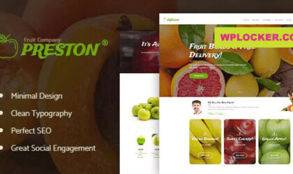 Premium WordPress Theme name: Preston