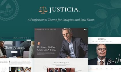 Premium WordPress Theme name: Justicia