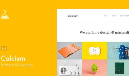 Premium WordPress Theme name: Calcium