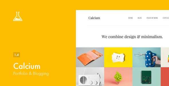 Premium WordPress Theme name: Calcium