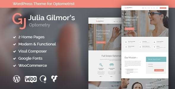 Premium WordPress Theme name: Optometry