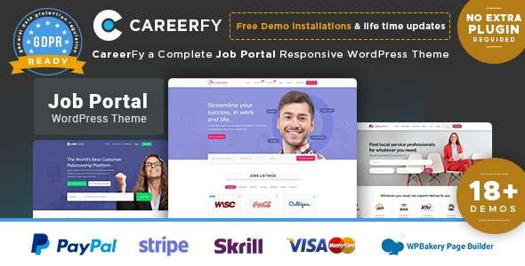 Premium WordPress Theme name: Careerfy