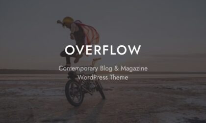 Premium WordPress Theme name: Overflow