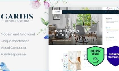 Premium WordPress Theme name: Gardis