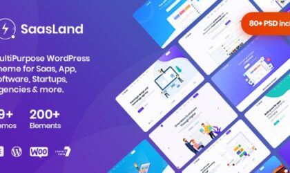 Premium WordPress Theme name: SaasLand