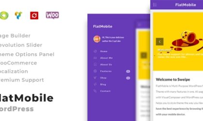 Premium WordPress Theme name: FlatMobile