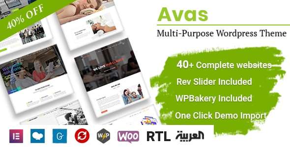 Premium WordPress Theme name: Avas