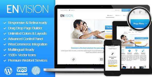 Premium WordPress Theme name: Envision