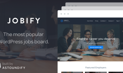 Premium WordPress Theme name: Jobify