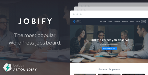 Premium WordPress Theme name: Jobify