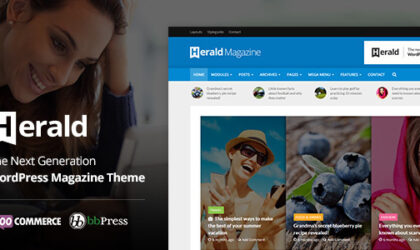 Premium WordPress Theme name: Herald