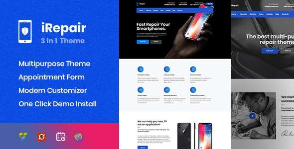 Premium WordPress Theme name: iRepair