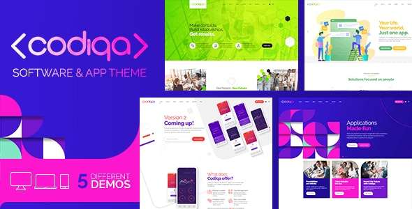 Premium WordPress Theme name: Codiqa