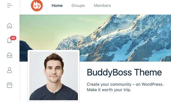 Premium WordPress Theme name: BuddyBoss