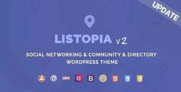 Premium WordPress Theme name: Listopia