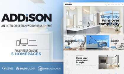 Premium WordPress Theme name: Addison