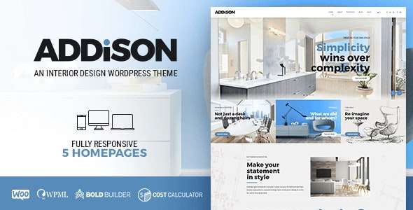 Premium WordPress Theme name: Addison