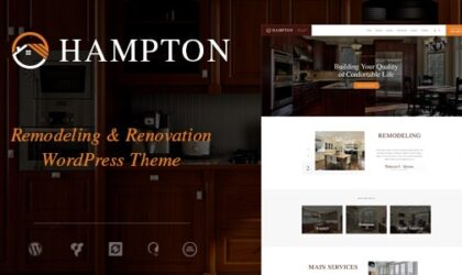 Premium WordPress Theme name: Hampton