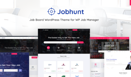 Premium WordPress Theme name: Jobhunt