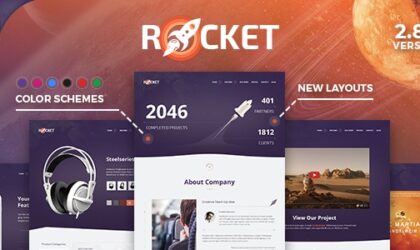 Premium WordPress Theme name: Rocket