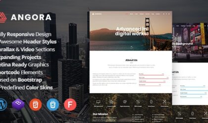 Premium WordPress Theme name: Angora