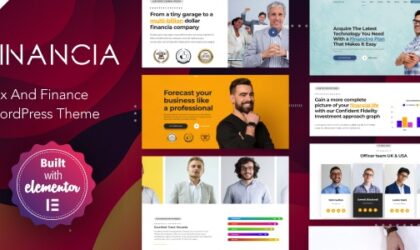 Premium WordPress Theme name: Financia