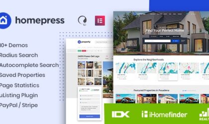 Premium WordPress Theme name: HomePress