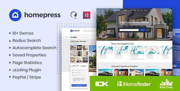 Premium WordPress Theme name: HomePress