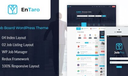 Premium WordPress Theme name: Entaro