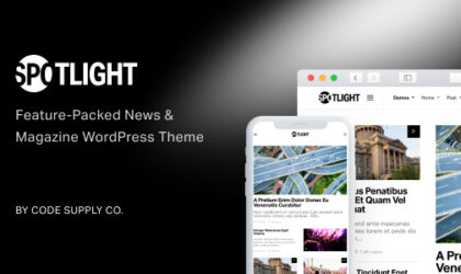 Premium WordPress Theme name: Spotlight